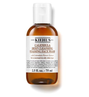 Kiehl's Calendula Deep Cleansing Foaming Face Wash 75ml Suncare & Travel Boots   