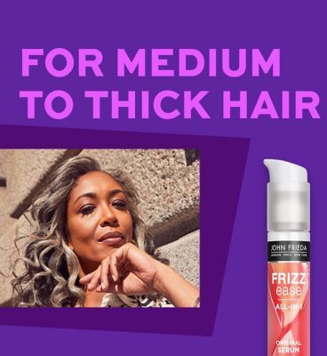 John Frieda Frizz Ease All-in-1 Original Serum 50ml for Medium to Thick Hair Haircare & Styling Boots   