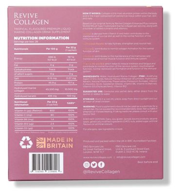 REVIVE COLLAGEN ENHANCED PLUS, 10,000MG, 28 X 22G SACHETS Vitamins, Minerals & Supplements Boots   