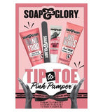 Soap & Glory Tip to Toe Pink Pamper 4 Piece Gift Set Body Care Boots   
