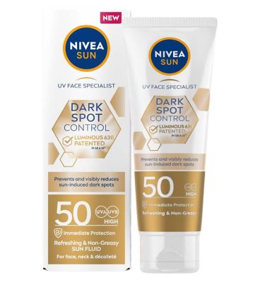 NIVEA SUN UV Face Luminous 630 Spot Control Sun Fluid SPF50 40ml GOODS Boots   