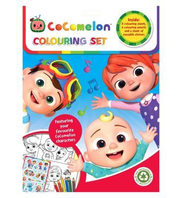 Cocomelon Colouring Set 2 Suncare & Travel Boots   