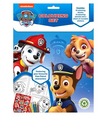 Paw Patrol Colouring Set Suncare & Travel Boots   