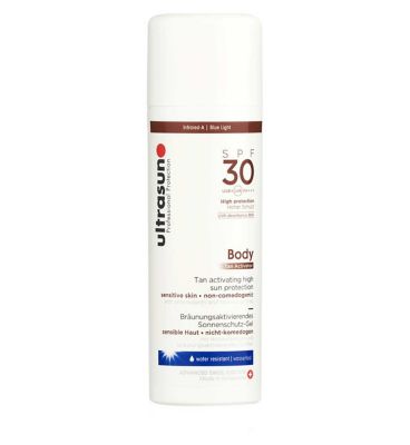 Ultrasun Body Tan Activator 30spf sun protection 150ml Suncare & Travel Boots   