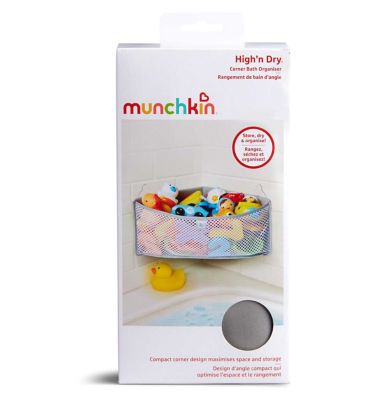 Munchkin High 'N' Dry Corner Bath Organiser Baby Accessories & Cleaning Boots   