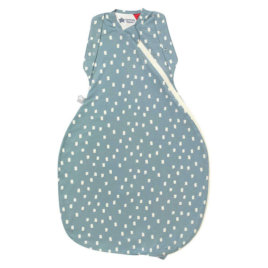 Tommee Tippee Baby Sleep Bag for Newborns, The Original Grobag Swaddle Bag, 3-6m, 1.0 Tog - Navy Speckle