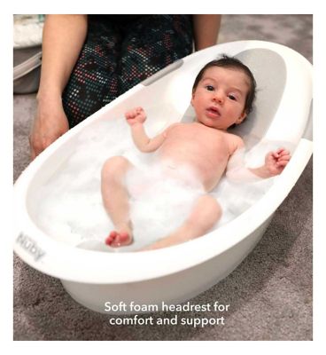 Nuby baby bath with built in seat and soft 2024 headrest