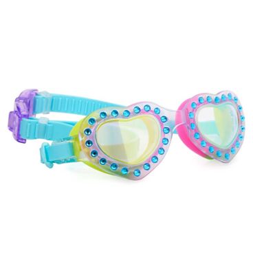 Bling2o - Heart Throb - I Love You Too Blue Swimming Goggles Suncare & Travel Boots   