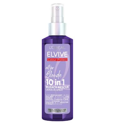 L'Oreal Paris Elvive Colour Protect 10 in 1 Leave-In Spray for Blonde, Bleached or Highlighted Hair 150ml Haircare & Styling Boots   