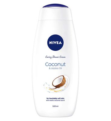 NIVEA Caring Shower Cream Coconut & Jojoba Oil 500ml Bathroom Boots   