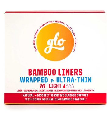 glo Bamboo Liners for Sensitive Bladder (16 liners) - McGrocer
