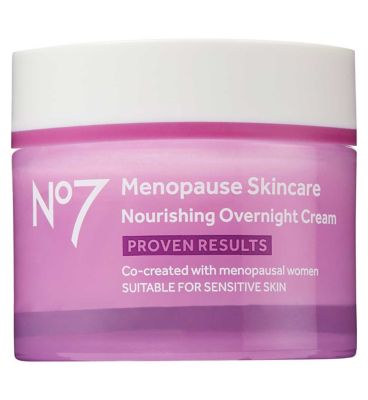 No7 Menopause Skincare Nourishing Overnight Cream 50ml Beauty & Personal Care Boots   