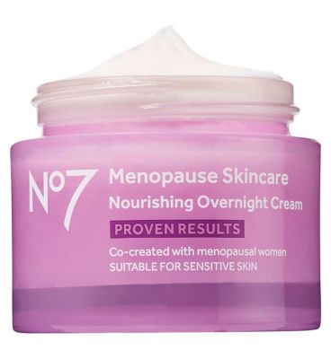 No7 Menopause Skincare Nourishing Overnight Cream 50ml Beauty & Personal Care Boots   