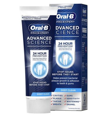 Oral-B ProExpert Advanced Science Deep Clean Toothpaste 75ml Dental Boots   