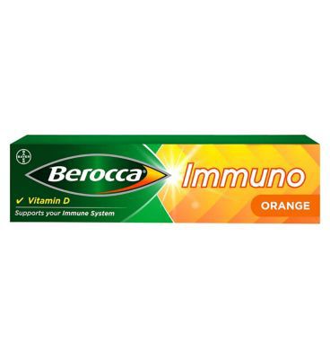 Berocca Immuno Effervescent Tablets Orange Flavour 15s General Health & Remedies Boots   