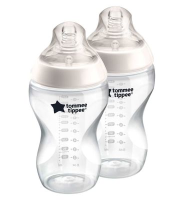 Tommee Tippee Natural Start Anti-Colic Baby Bottle, 340ml, 3+ months, Teat, Anti-Colic Valve, Self-Sterilising, Pack of 2 Toys & Kid's Zone Boots   