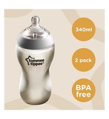 Tommee Tippee Natural Start Anti-Colic Baby Bottle, 340ml, 3+ months, Teat, Anti-Colic Valve, Self-Sterilising, Pack of 2 Toys & Kid's Zone Boots   