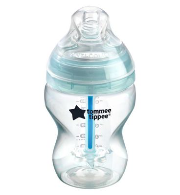 Tommee Tippee Advanced Anti-Colic Baby Bottle, 260ml, Self-Sterilising, Pack of 1