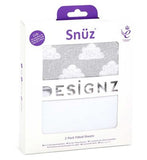 Snuz Twin Pack Fitted Crib Sheets - Cloud GOODS Boots   