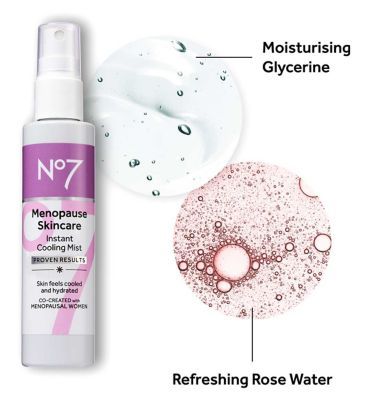 No7 Menopause Skincare Instant Cooling Mist 100ml Beauty & Personal Care Boots   