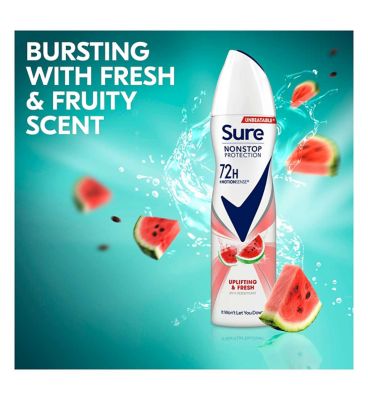 Sure Uplifting & Fresh Nonstop Anti-perspirant Deodorant Aerosol 150 ml Deodorants Boots   