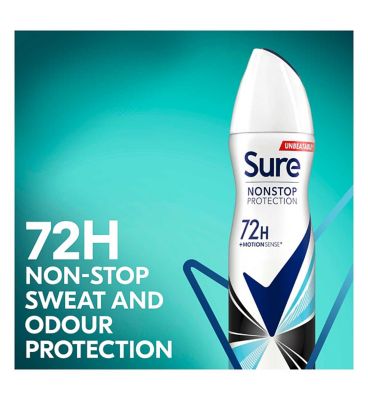 Sure Invisible Aqua Nonstop Protection Anti-perspirant Deodorant Aerosol 250 ml Deodorants Boots   