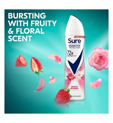 Sure Bright Bouquet Nonstop Protection Anti-perspirant Deodorant Aerosol 150 ml Deodorants Boots   