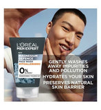 L'Oreal Men Expert Sensitive Skin Face Wash Magnesium Defence Mens Facial Cleanser 100ml