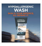 L'Oreal Men Expert Sensitive Skin Face Wash Magnesium Defence Mens Facial Cleanser 100ml