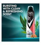 Sure Men Maximum Protection Sport Active Anti-perspirant Deodorant Aerosol 150 ml Men's Toiletries Boots   