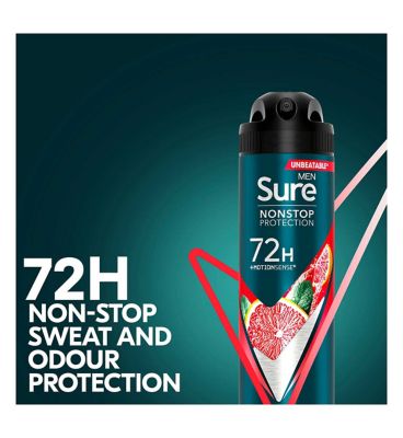 Sure Men Ultra Fresh Nonstop Protection Anti-perspirant Deodorant Aerosol 150 ml Men's Toiletries Boots   