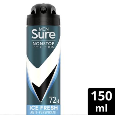 Sure Men Invisible Ice Fresh Nonstop Protection Anti-perspirant Deodorant Aerosol 150 ml Men's Toiletries Boots   