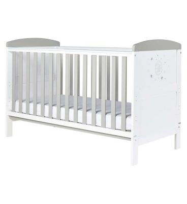 Ickle Bubba Coleby Style Cot Bed and Sprung Mattress - Cosmic Aura