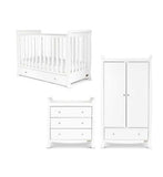 Ickle Bubba Snowdon 4 in 1 Mini 3 Piece Furniture Set and Sprung Mattress - White GOODS Boots   