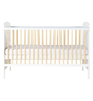 Ickle Bubba Coleby Classic Cot Bed and Sprung Mattress - Scandi White GOODS Boots   