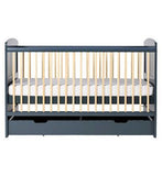 Ickle Bubba Coleby Classic Cot Bed, Under Drawer and Sprung Mattress - Scandi Grey GOODS Boots   