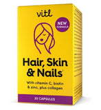 Vitl Hair, Skin & Nails Capsules 30s General Health & Remedies Boots   