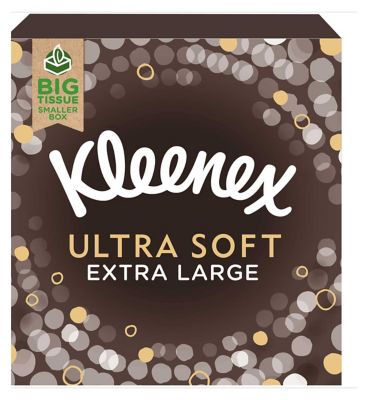 Kleenex Ultra Soft Extra Long Tissues Single Compact Box 40s Bathroom Boots   