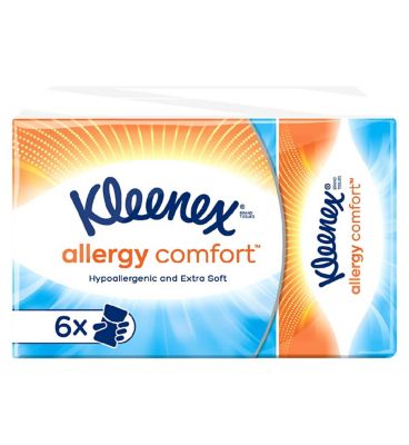 Kleenex Allergy Comfort 6 Packet Tissues 9s Bathroom Boots   