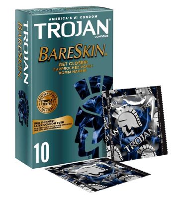 Trojan BareSkin Condoms 10s Intimate Care Boots   