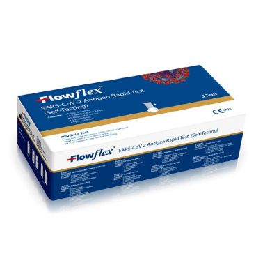 Flowflex Antigen Rapid Test Lateral Flow Self-Testing Kit 5 Tests General Health & Remedies Boots   