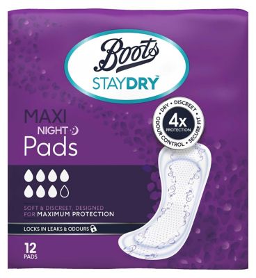 Boots Staydry Maxi Night Pads