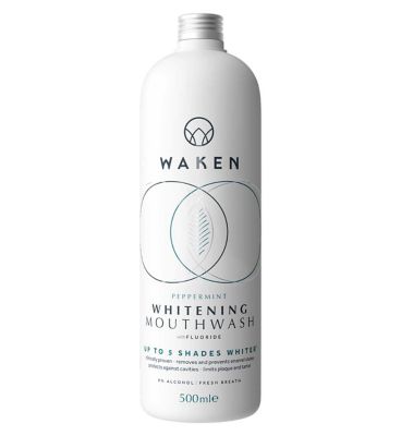 Waken Whitening Peppermint Mouthwash 500ml