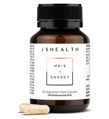 JSHealth Hair + Energy Vegetarian Hard Capsules 30s GOODS Boots   