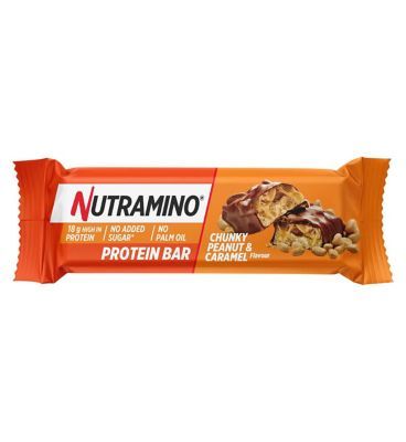 Nutramino Protein Bar Chunky Peanut & Caramel 55g Sports, Energy & Wellness Drinks Boots   