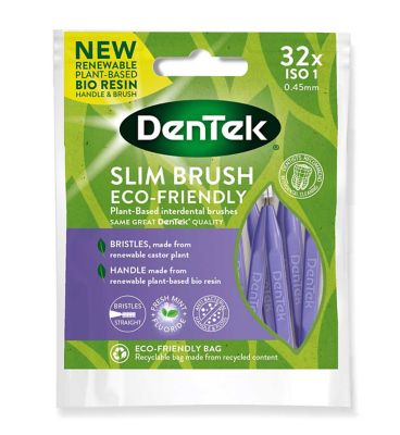 DenTek ECO Slim Brush Ultra Fine ISO1 Purple 32s Dental Boots   