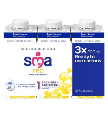 SMA Pro FIM From Birth RTF Multipack 3 X 200ml Toys & Kid's Zone Boots   