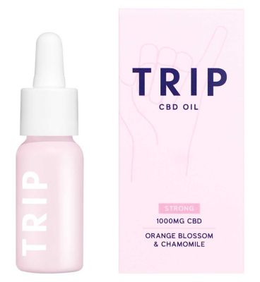 TRIP CBD Oil 1000mg Orange Blossom & Chamomile 15ml