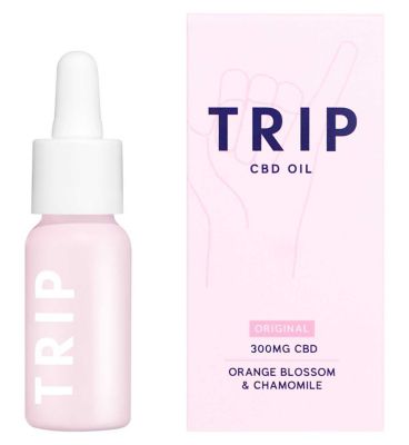 TRIP CBD Oil 300mg Orange Blossom & Chamomile 15ml