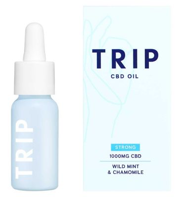 TRIP CBD Oil 1000mg Wild Mint & Chamomile 15ml Vitamins, Minerals & Supplements Boots   